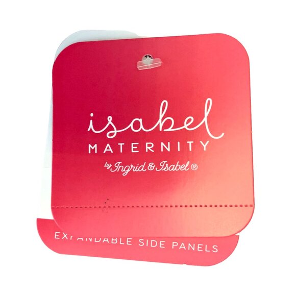 Isabel Maternity Side Panel Midi Maternity Jean Shorts Size 12/31 Under Belly - Picture 11 of 12